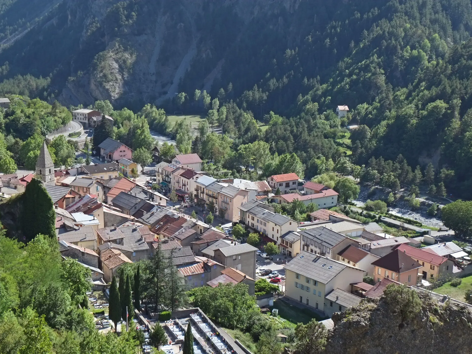 vue depuis la route de Bouchanières