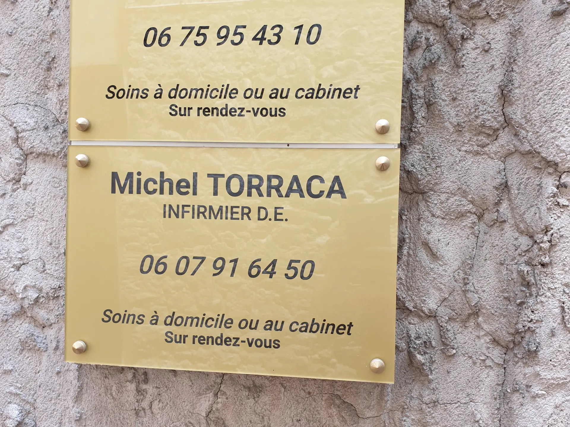 Plaque infirmière