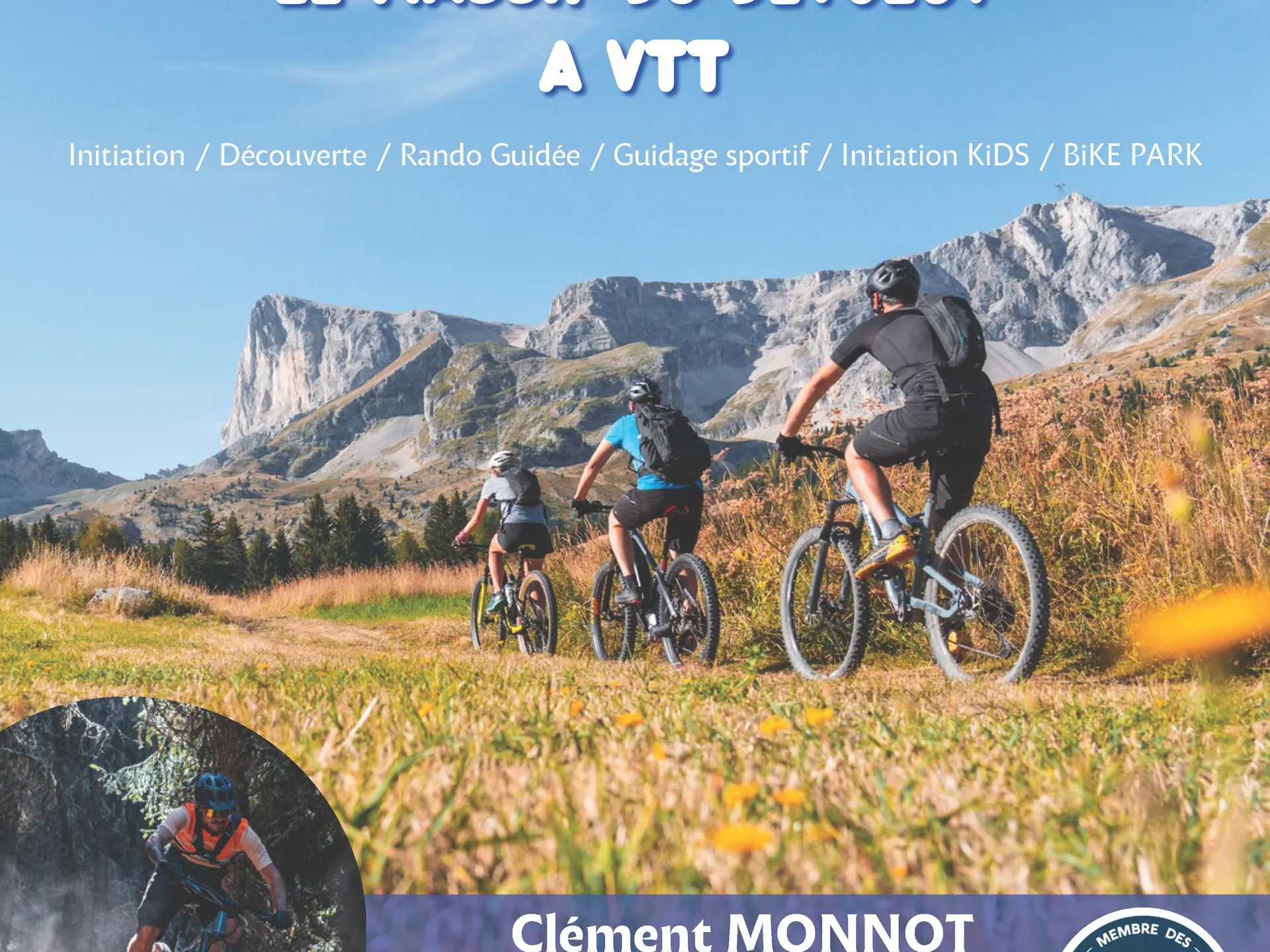 Affiche Clément Monnot Guide VTT