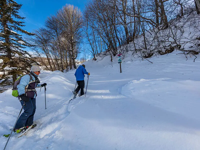 Parcours raquettes la Haute Perriere Val d'Allos le Village