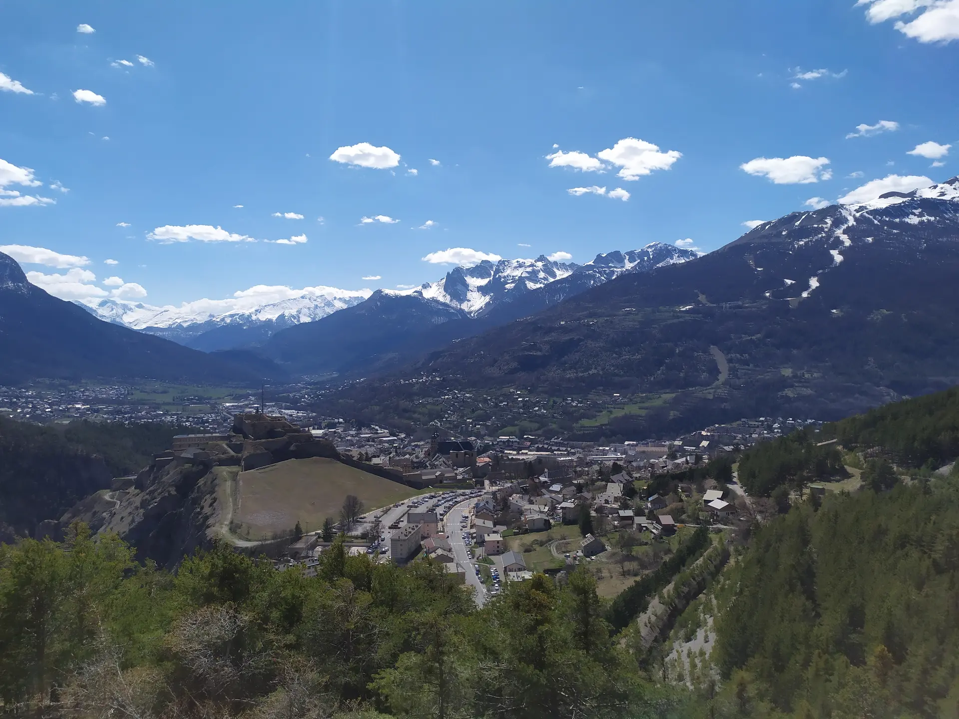 Vue Briançon depuis le Fort des Salettes