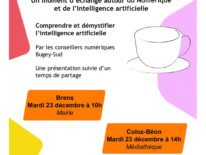 Atelier numérique : l'intelligence artificielle_Brens