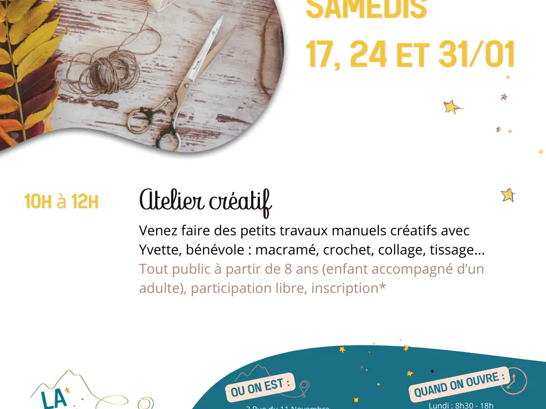 Atelier créatif à la Draye