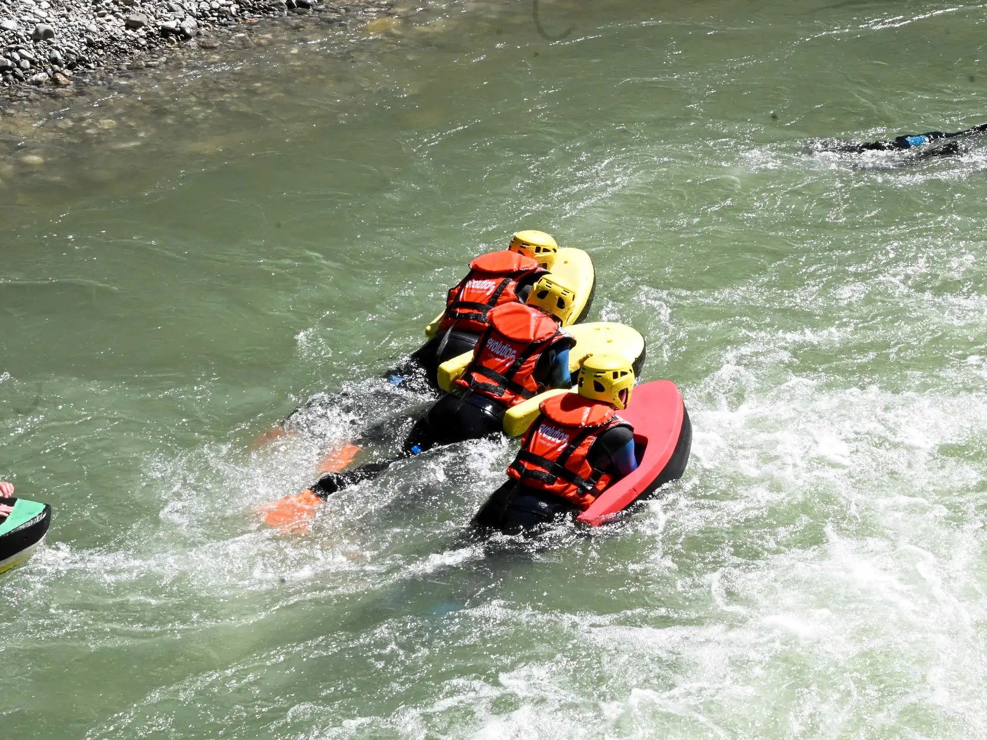 Hydrospeed sur la Dranse