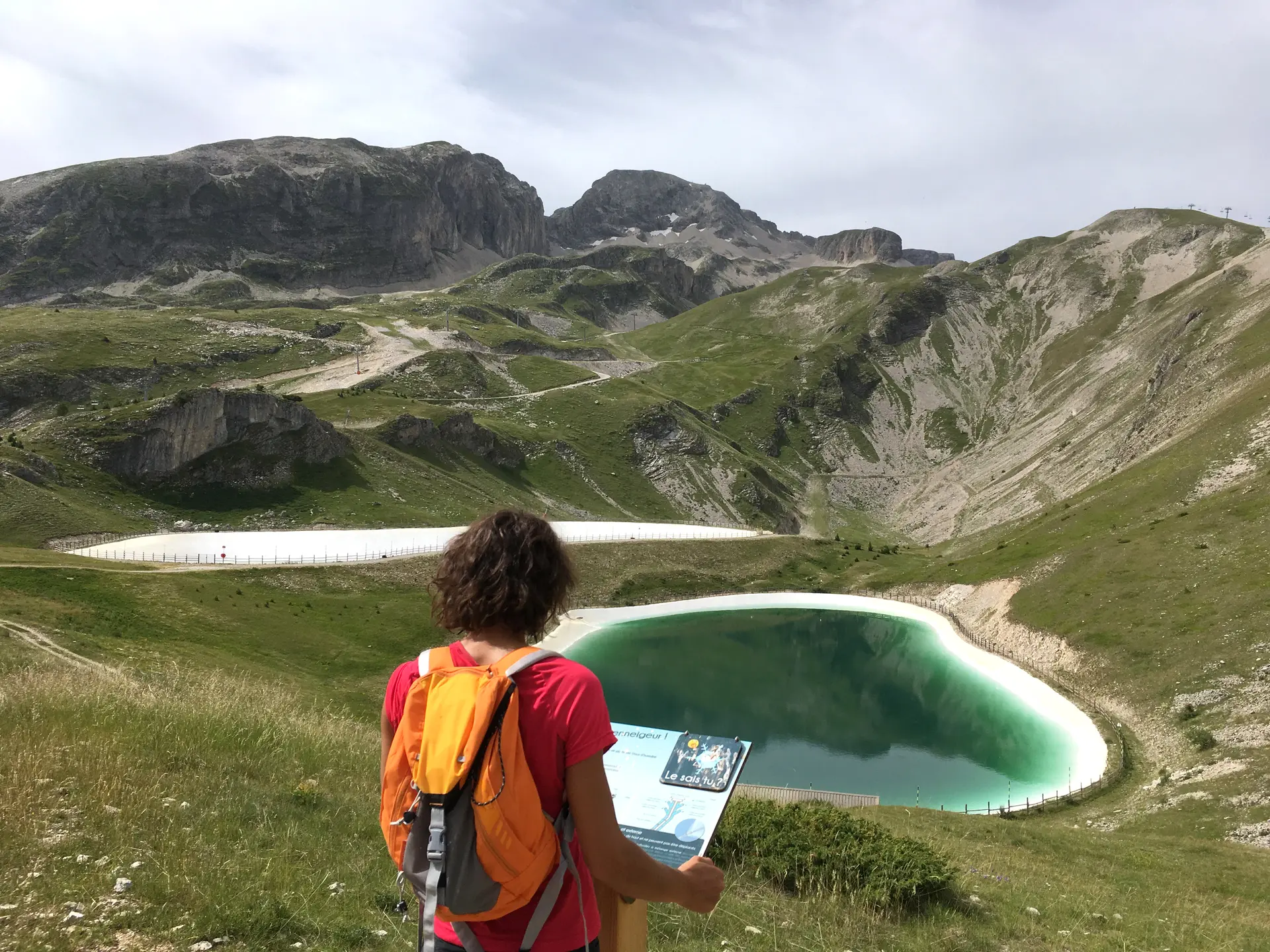 Sentier thématique à la découverte des retenues collinaires, massif du Dévoluy, Hautes-Alpes