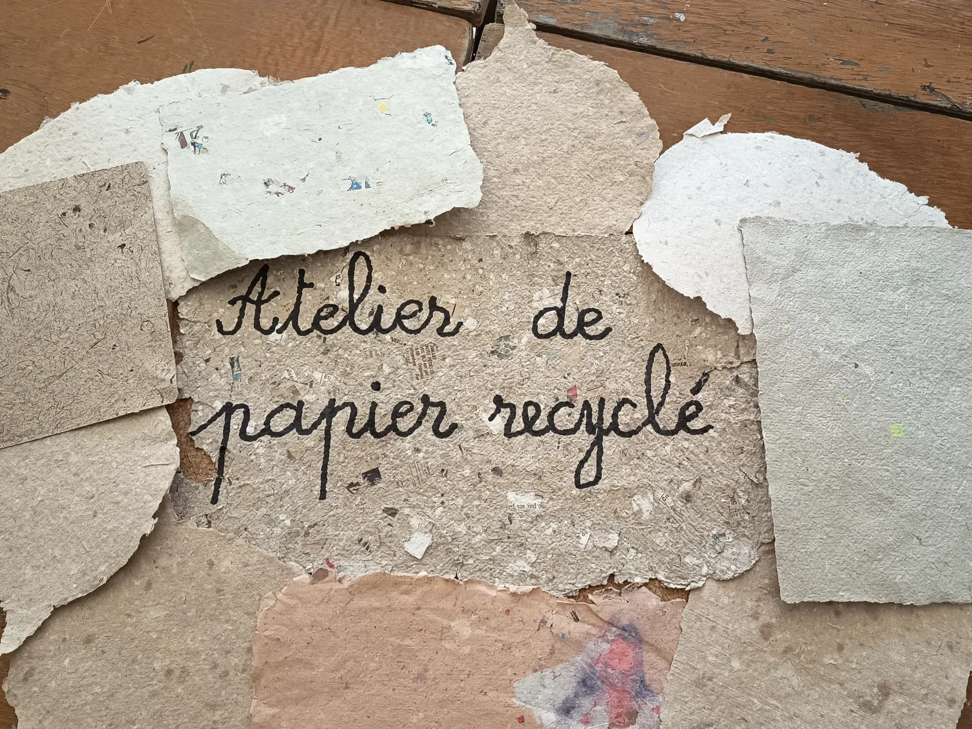 Atelier papier recyclé