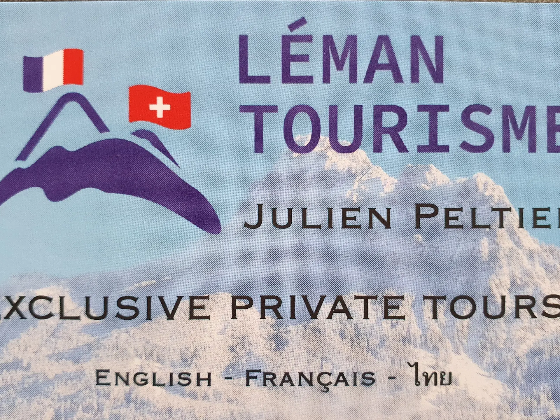 Carte de visite Léman Tourisme