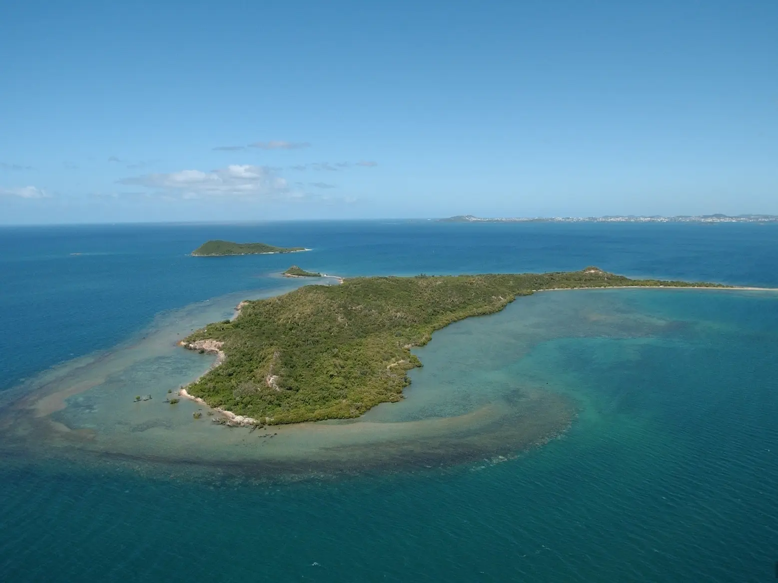 Vue du ciel de l'îlot Charron