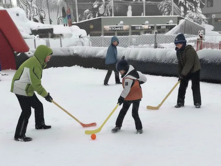 Animation Snow Skate Hockey