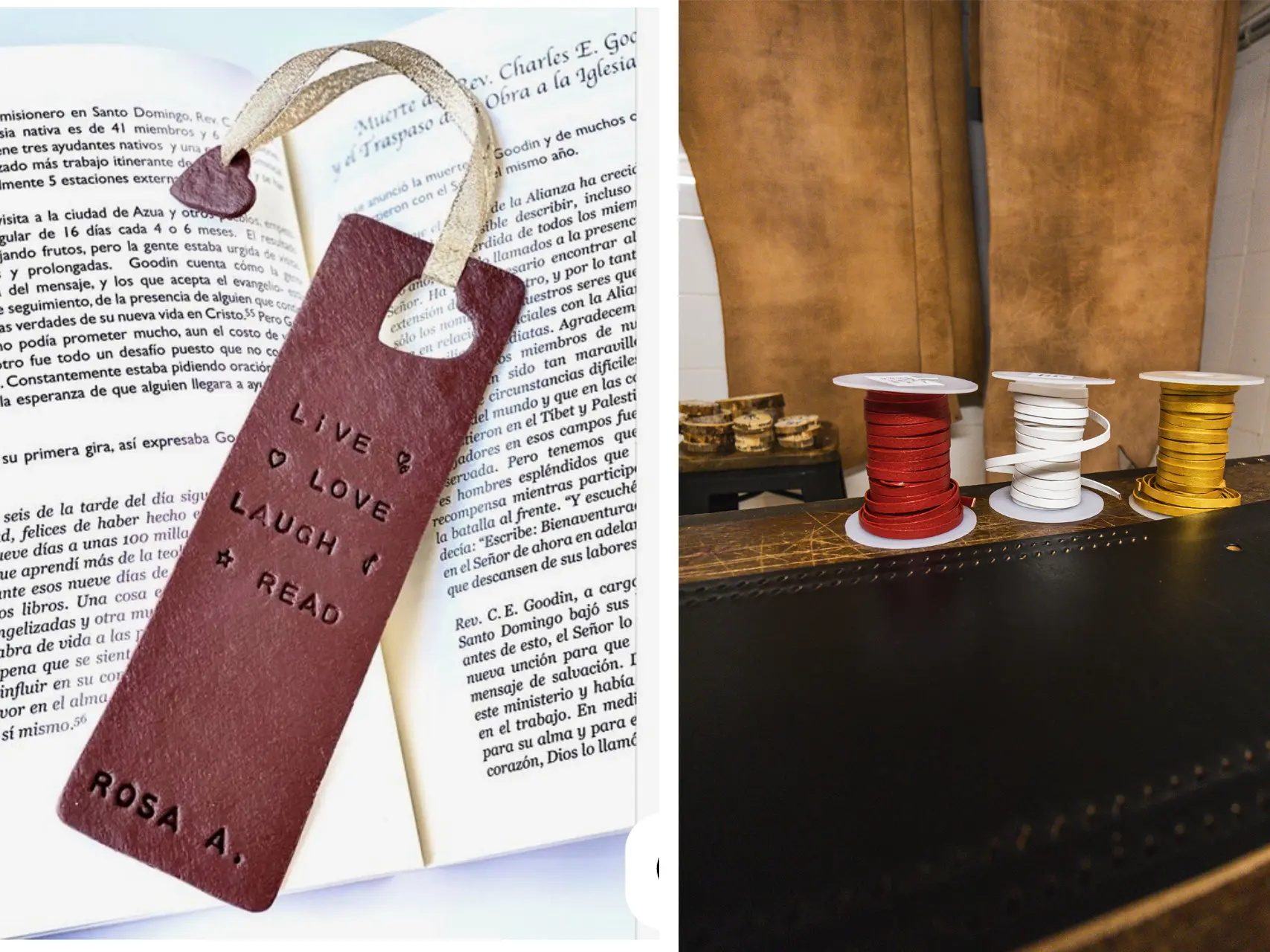 Atelier création d'un marque page en cuir_Thônes