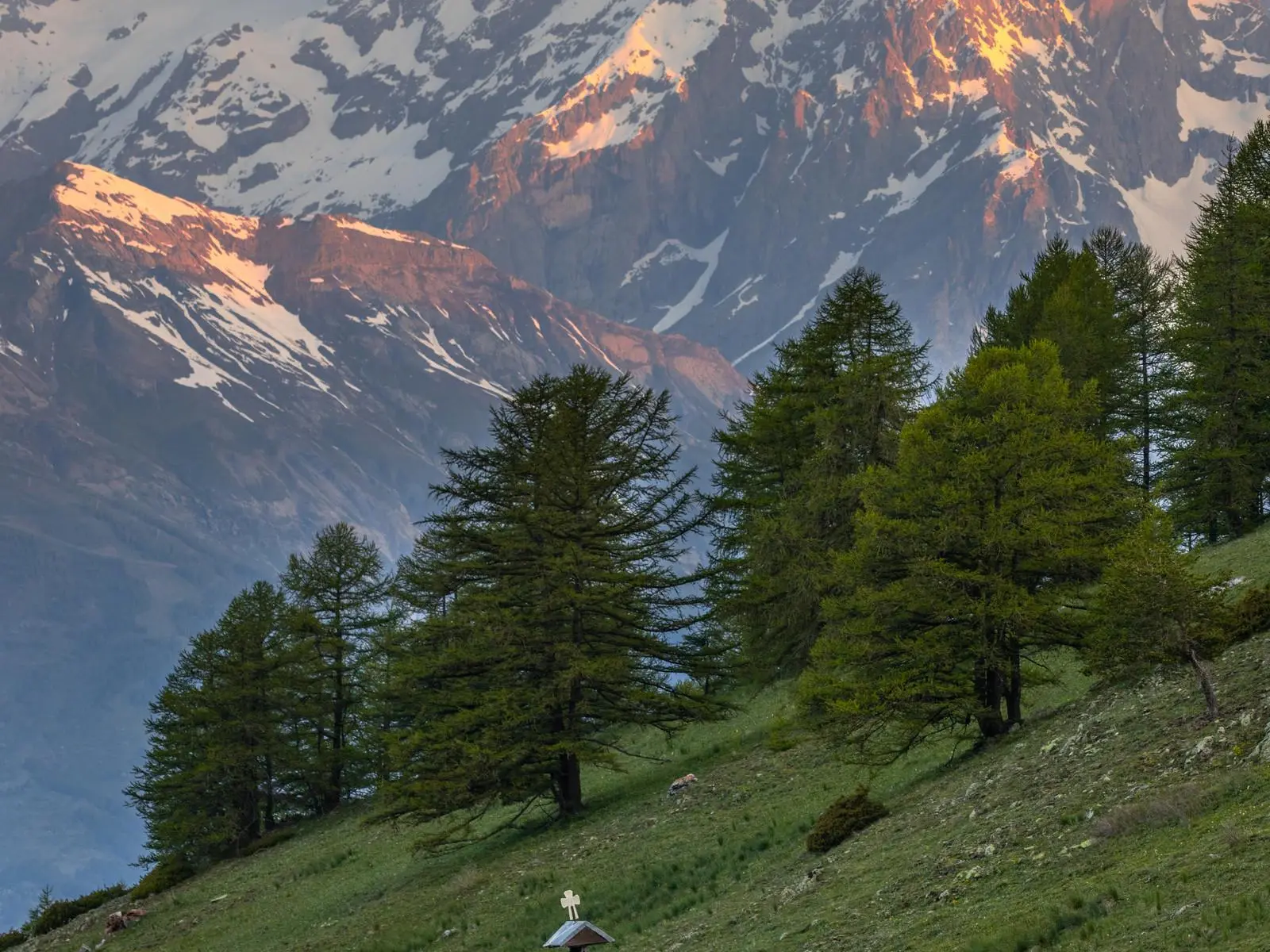 Vue sur le Mont Pelvoux