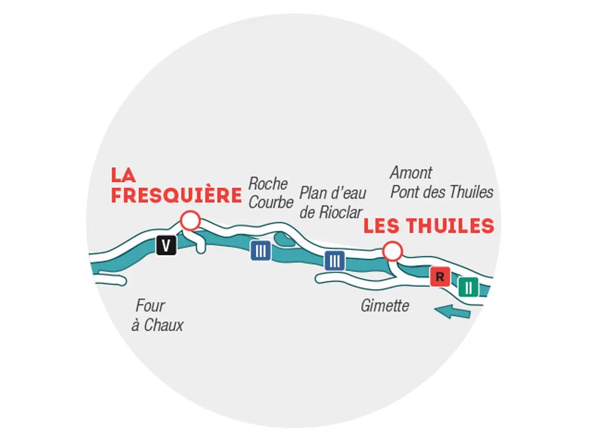 Parcours d'eau vive Basse-Ubaye