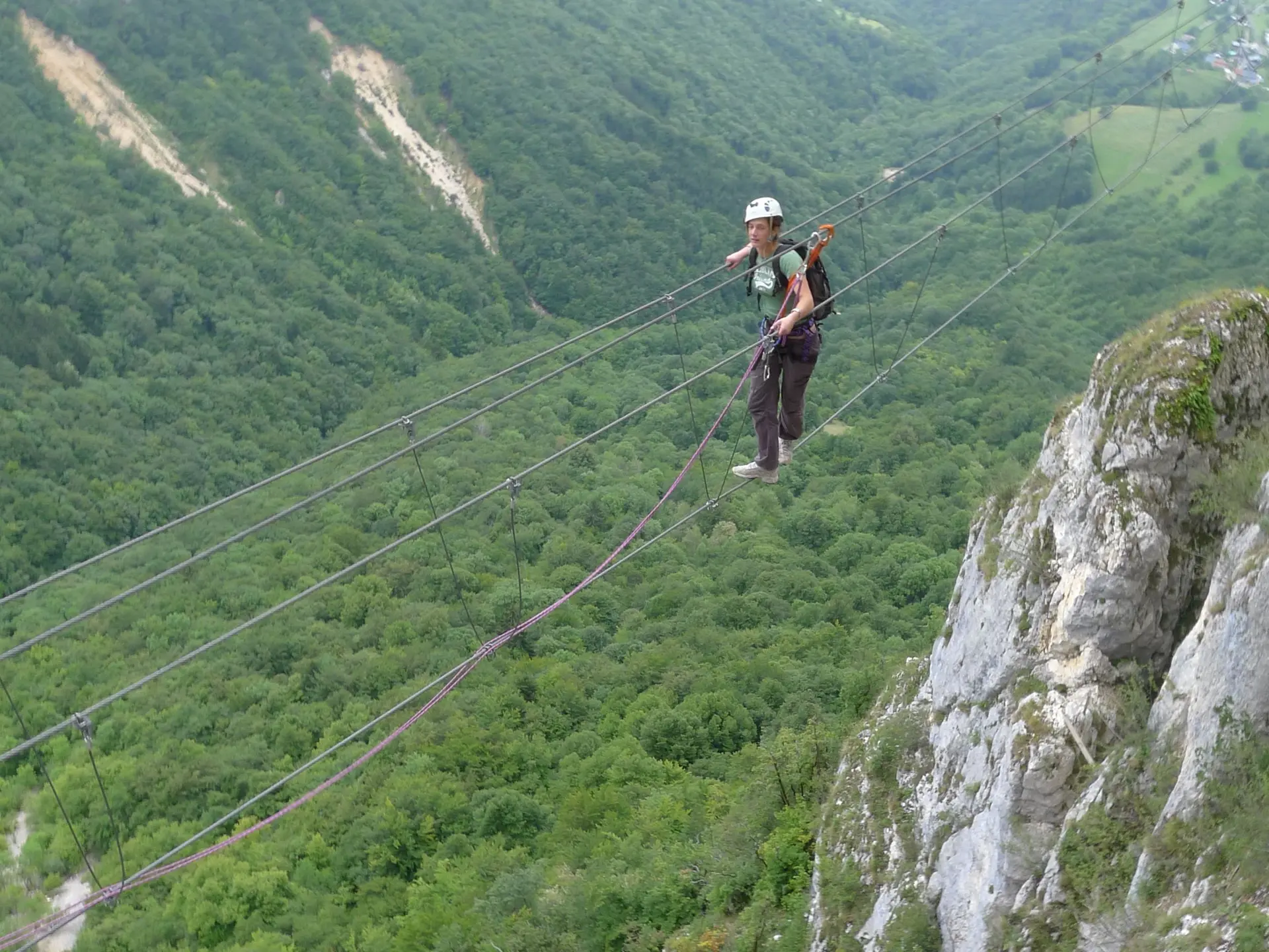 Encadrement via ferrata