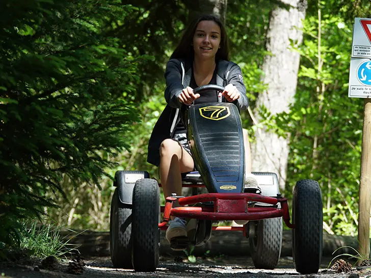 Écokart en forêt