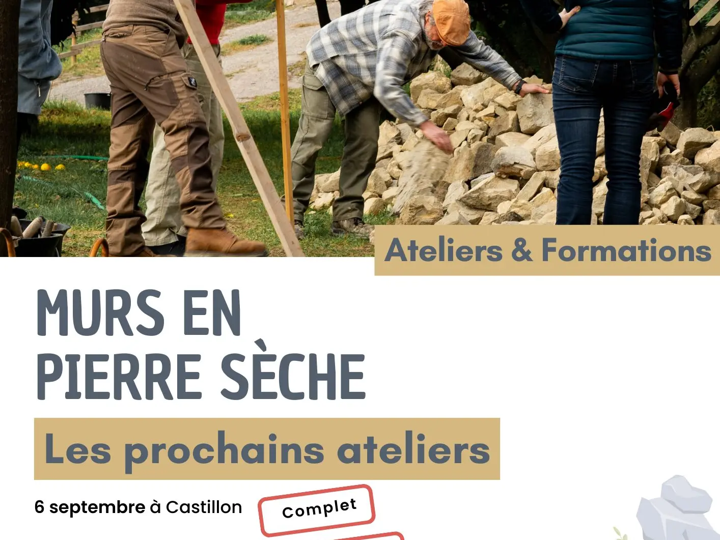Ateliers murs en pierres sèches