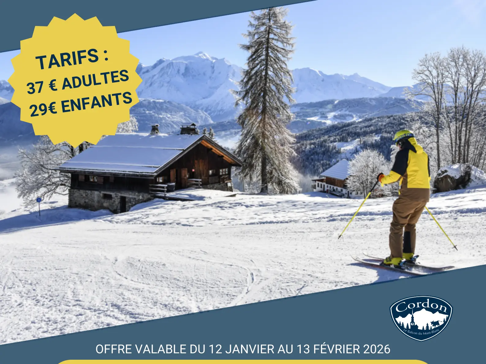 L'offre ski resto de Cordon