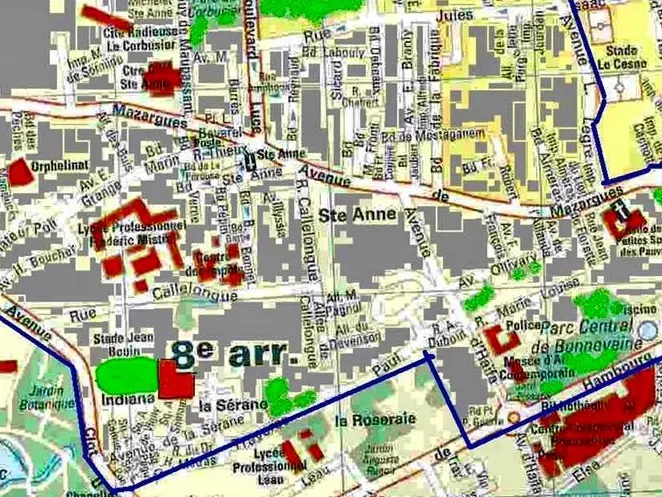 carte perimetre ste anne