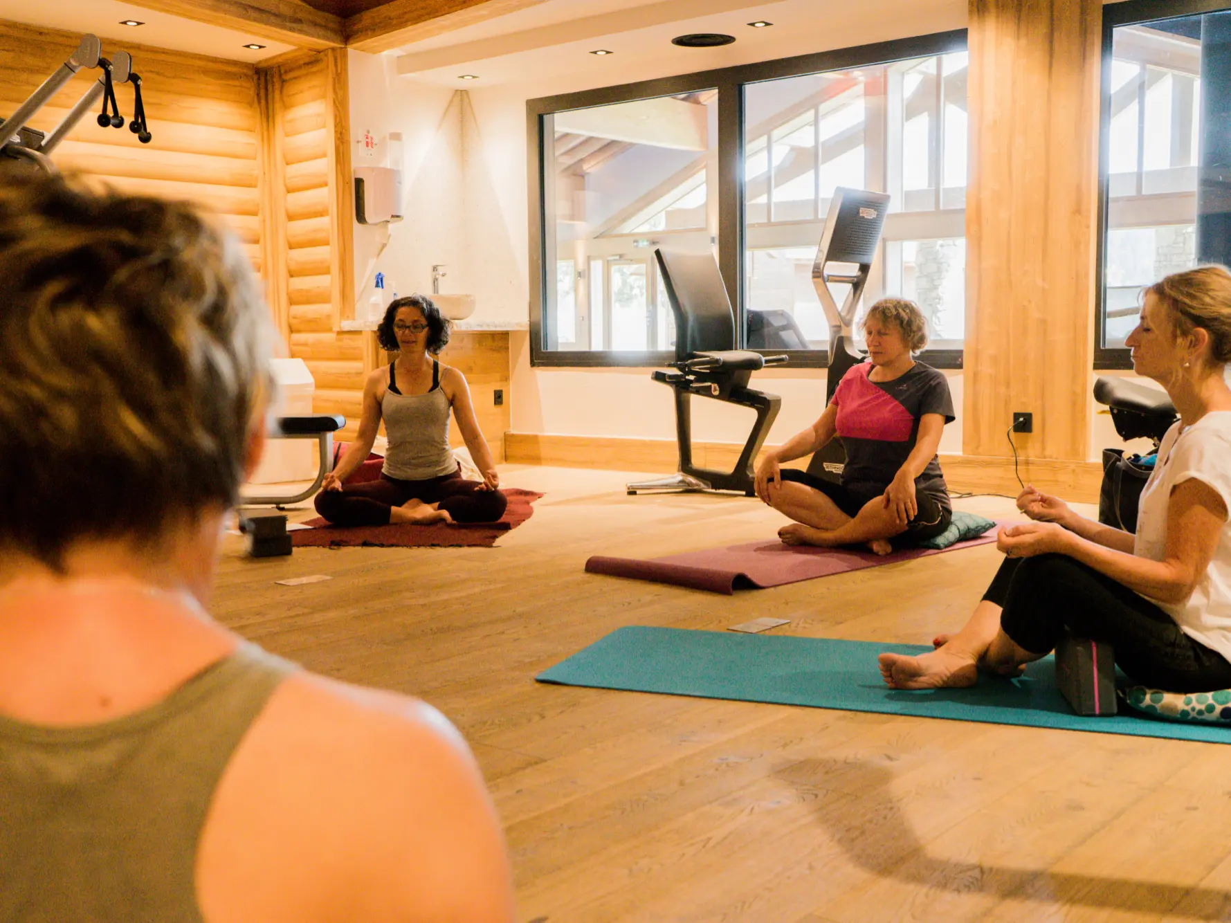 Séance de yoga