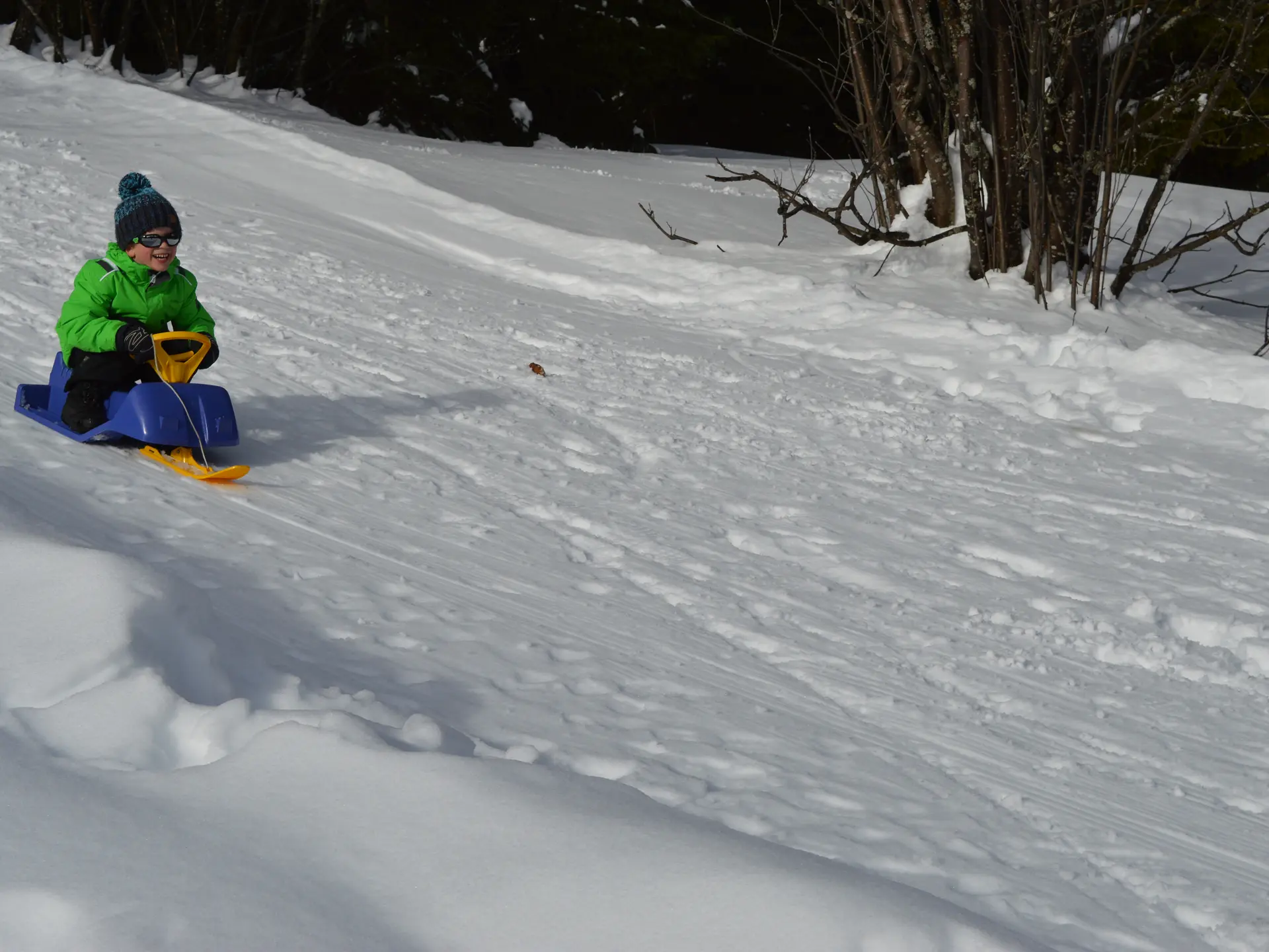 Piste de luge des Résidences