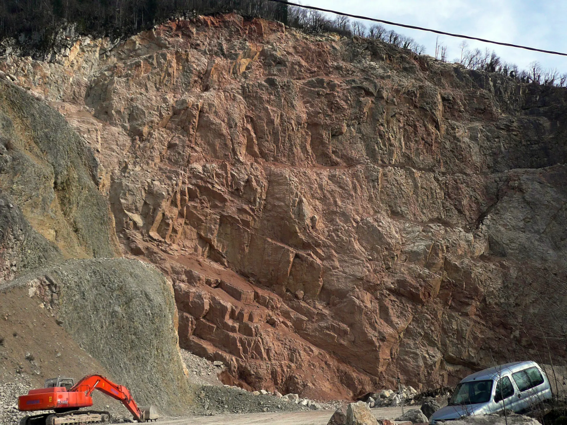 Carrière d'exploitation du marbre de La Vernaz