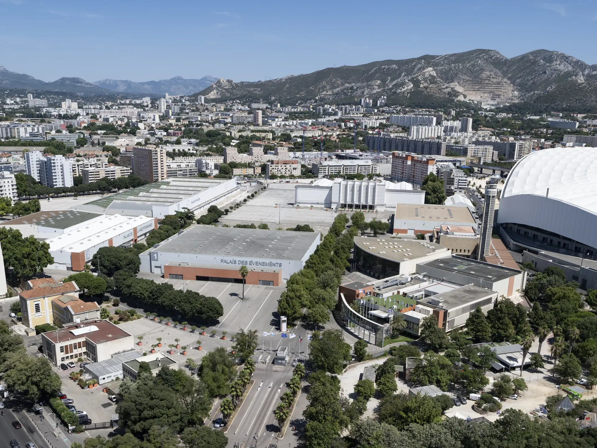 Vue aérienne parc des expositions