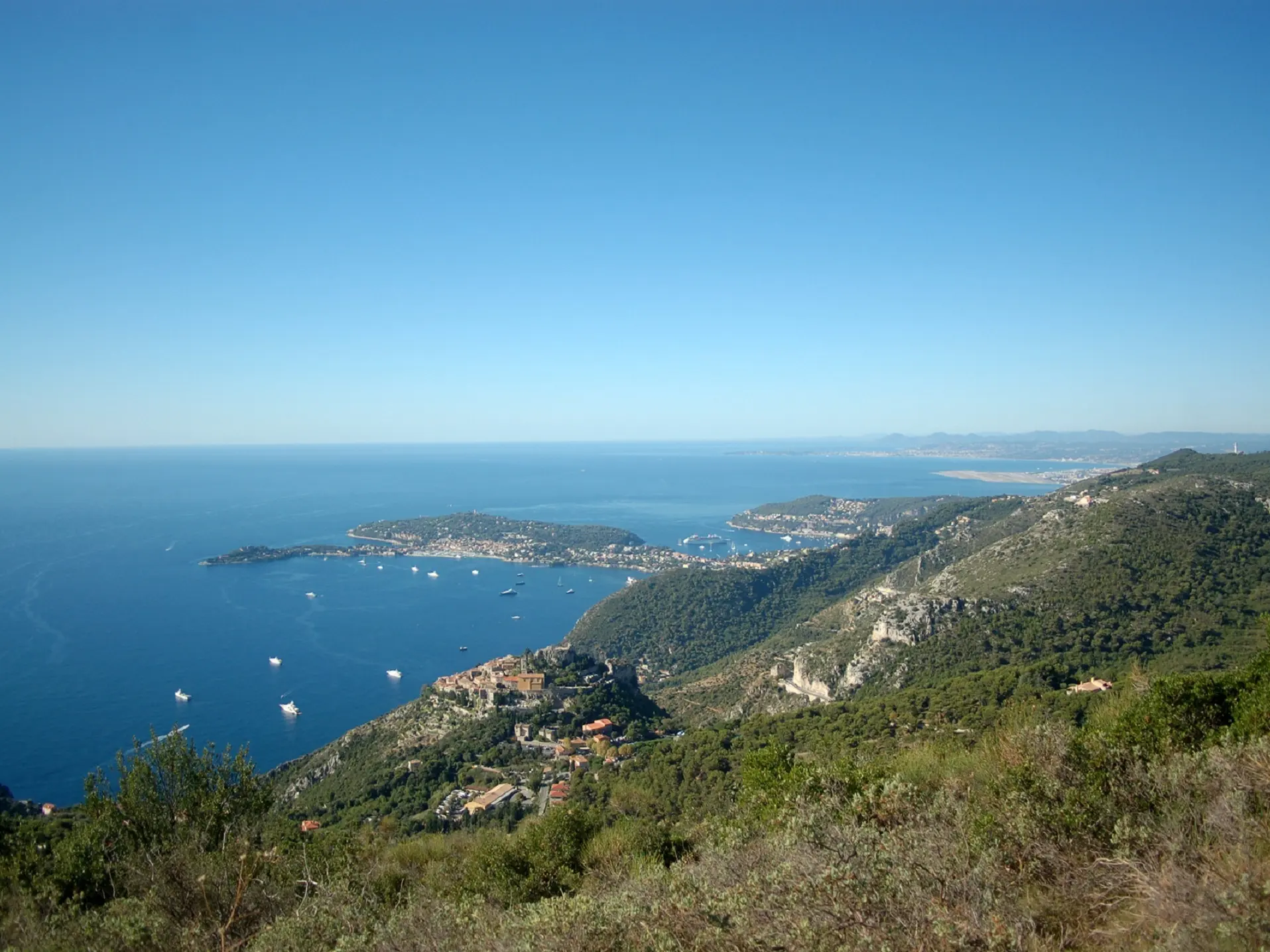 Panorama sur la Côte d'Azur