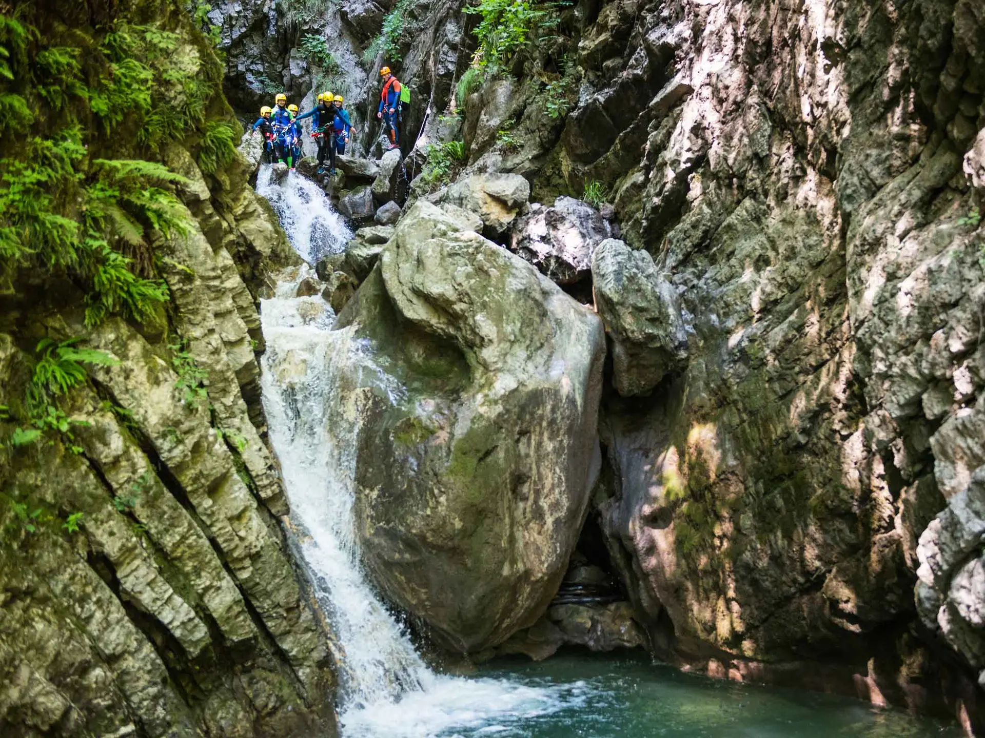 toboggan du canyon de Montmin