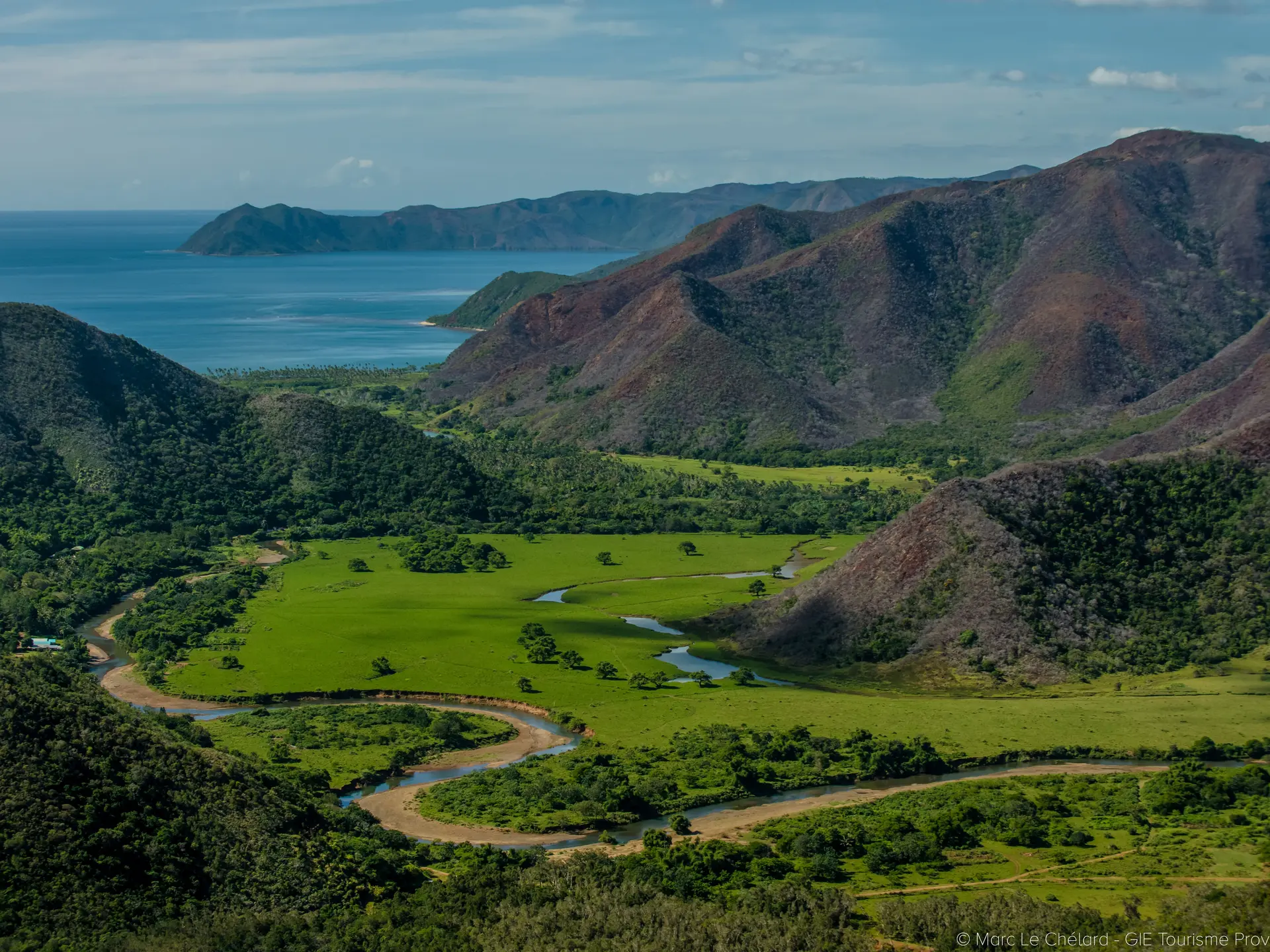 vallée, paysage, Poro, sud minier, Kua