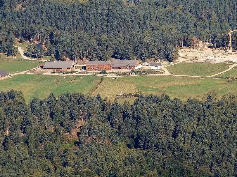 Abbaye vue du Sommet des Madres