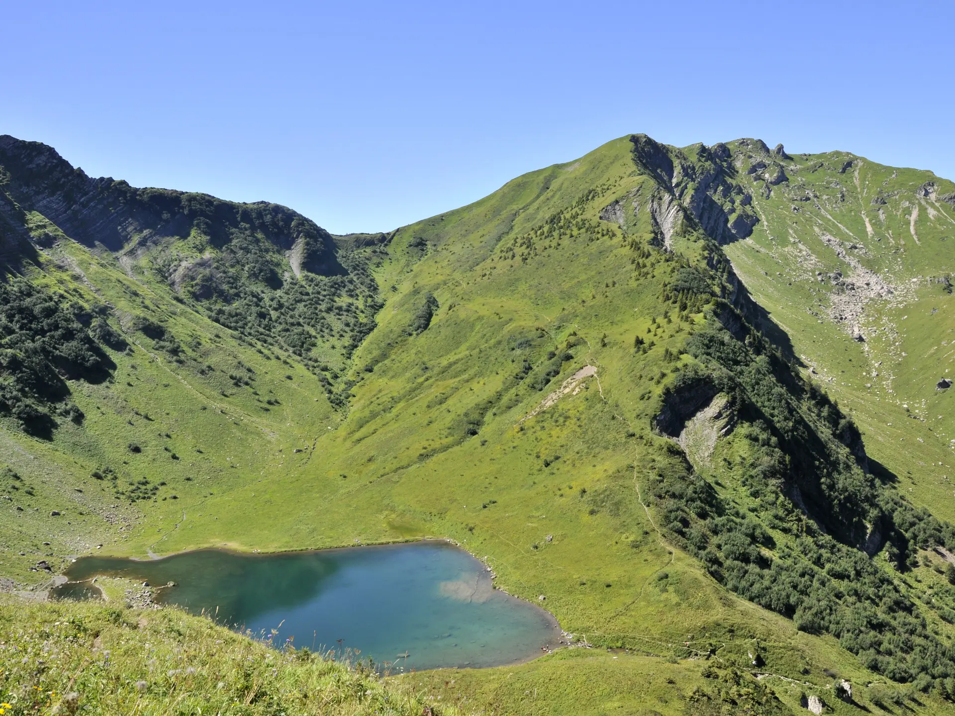 Lac de Tavaneuse dans le Chablais - Haute-Savoie