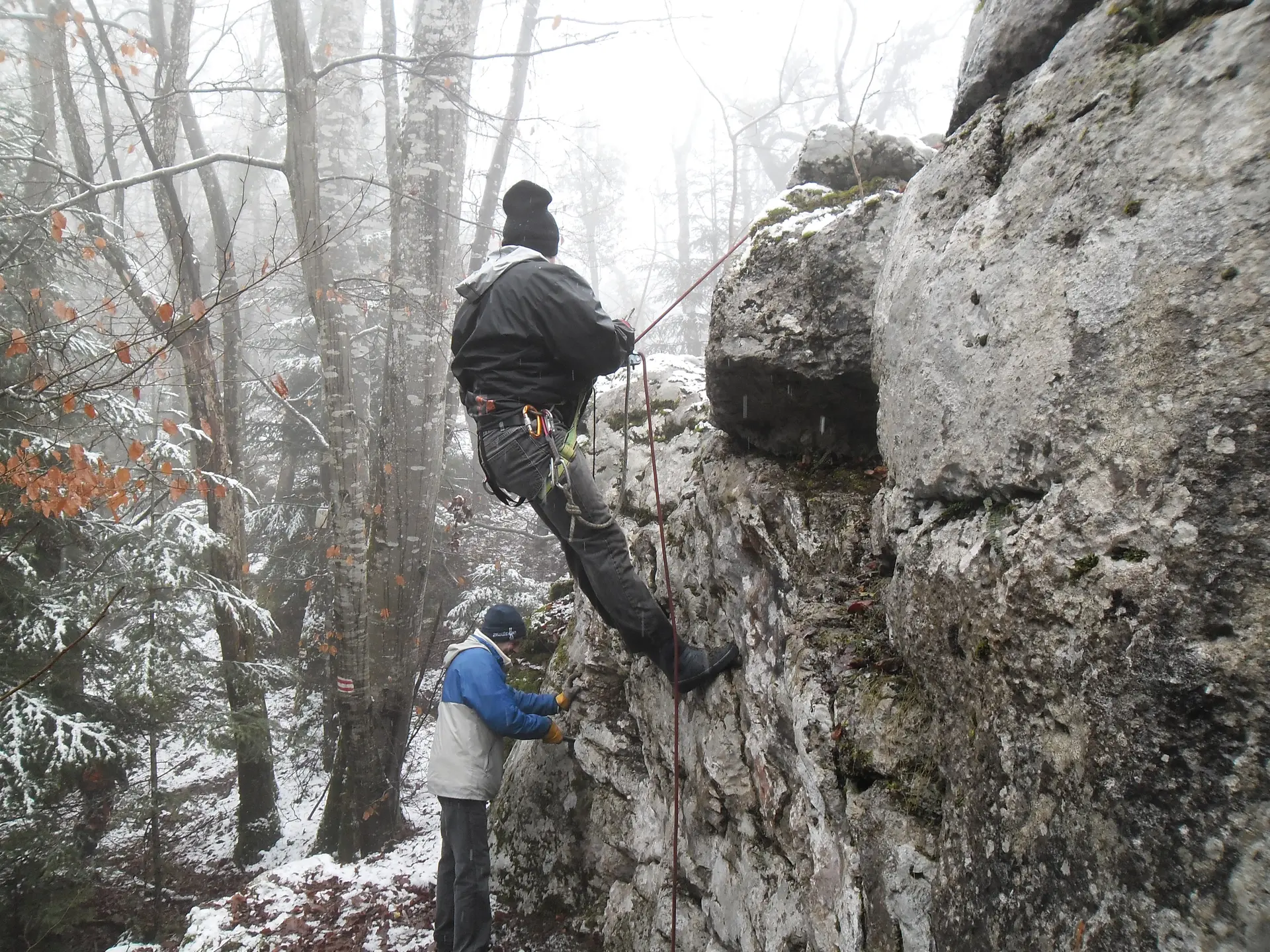 Site d'escalade et blocs