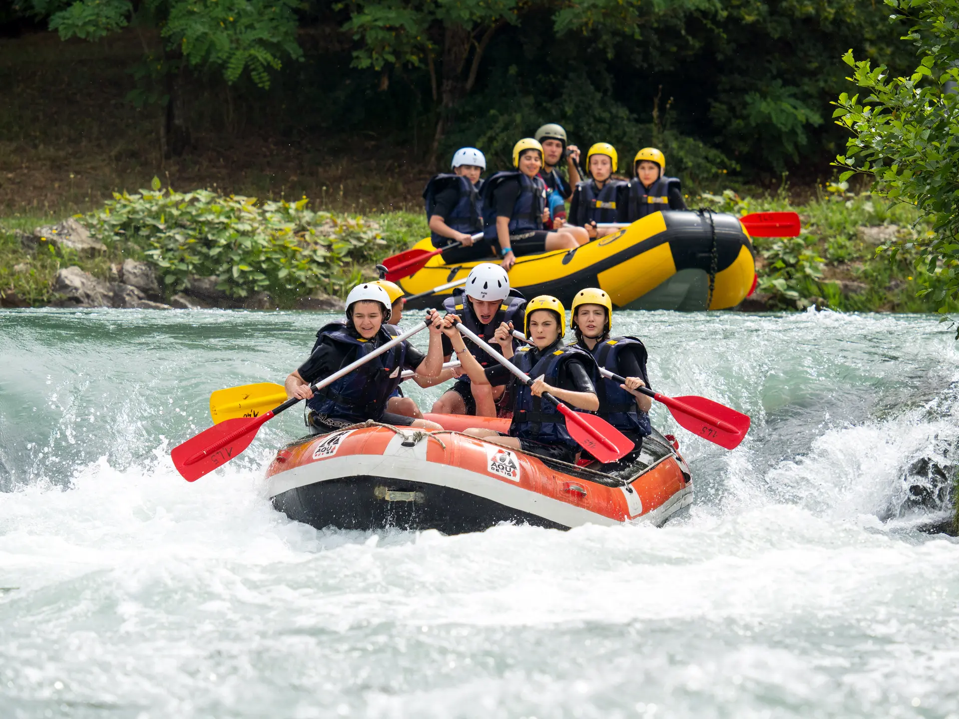Descente en rafting - Espace eau vive Isle de la Serre - Porcieu-Amblagnieu - Balcons du Dauphiné