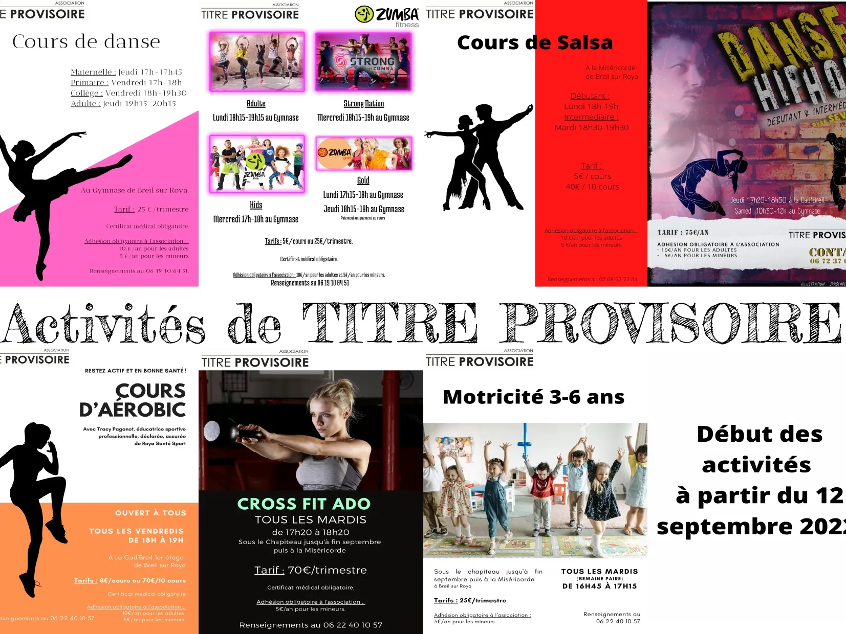 Activités association Titre provisoire