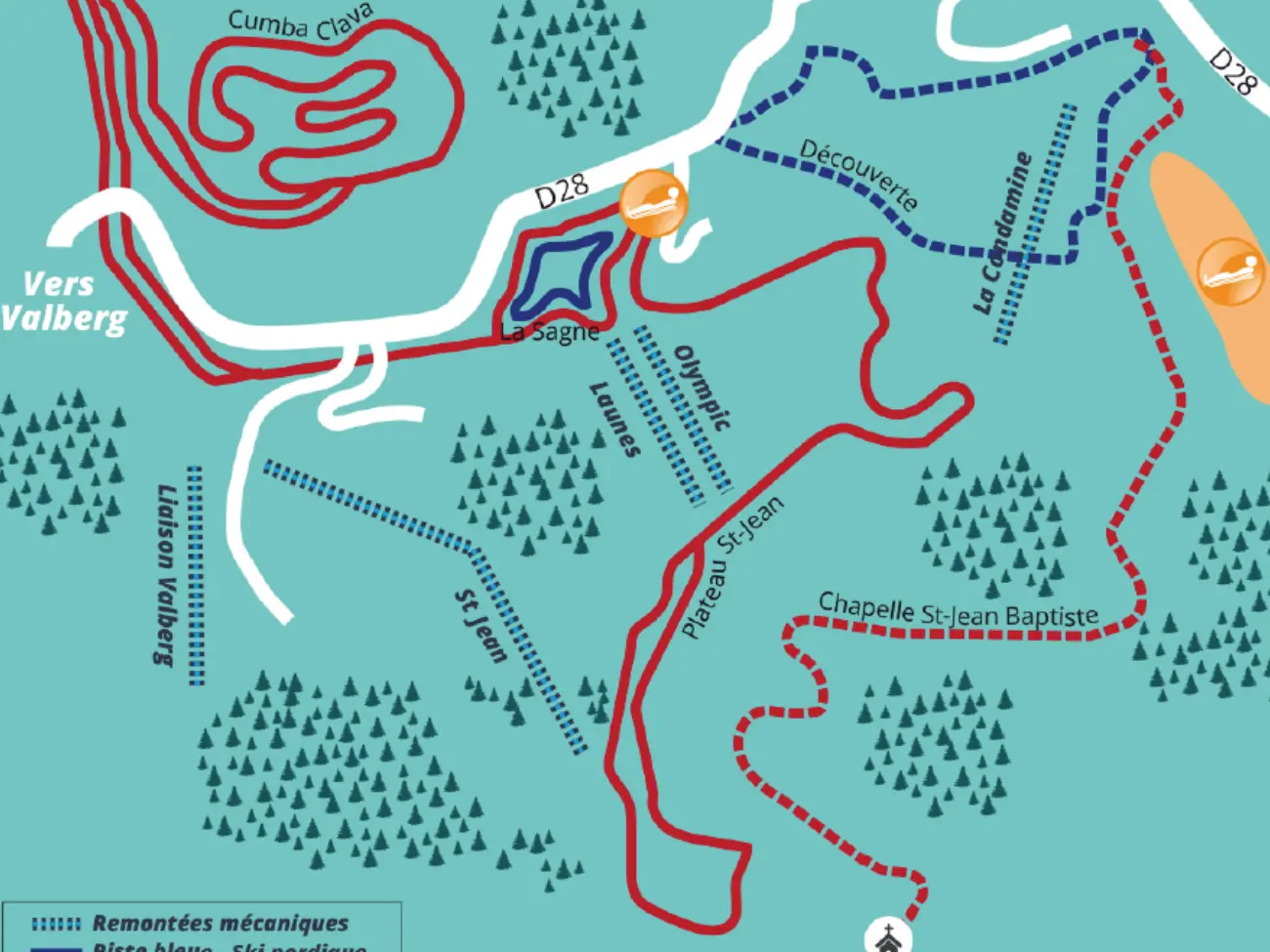 Itinéraires raquettes, ski de fond et Luge