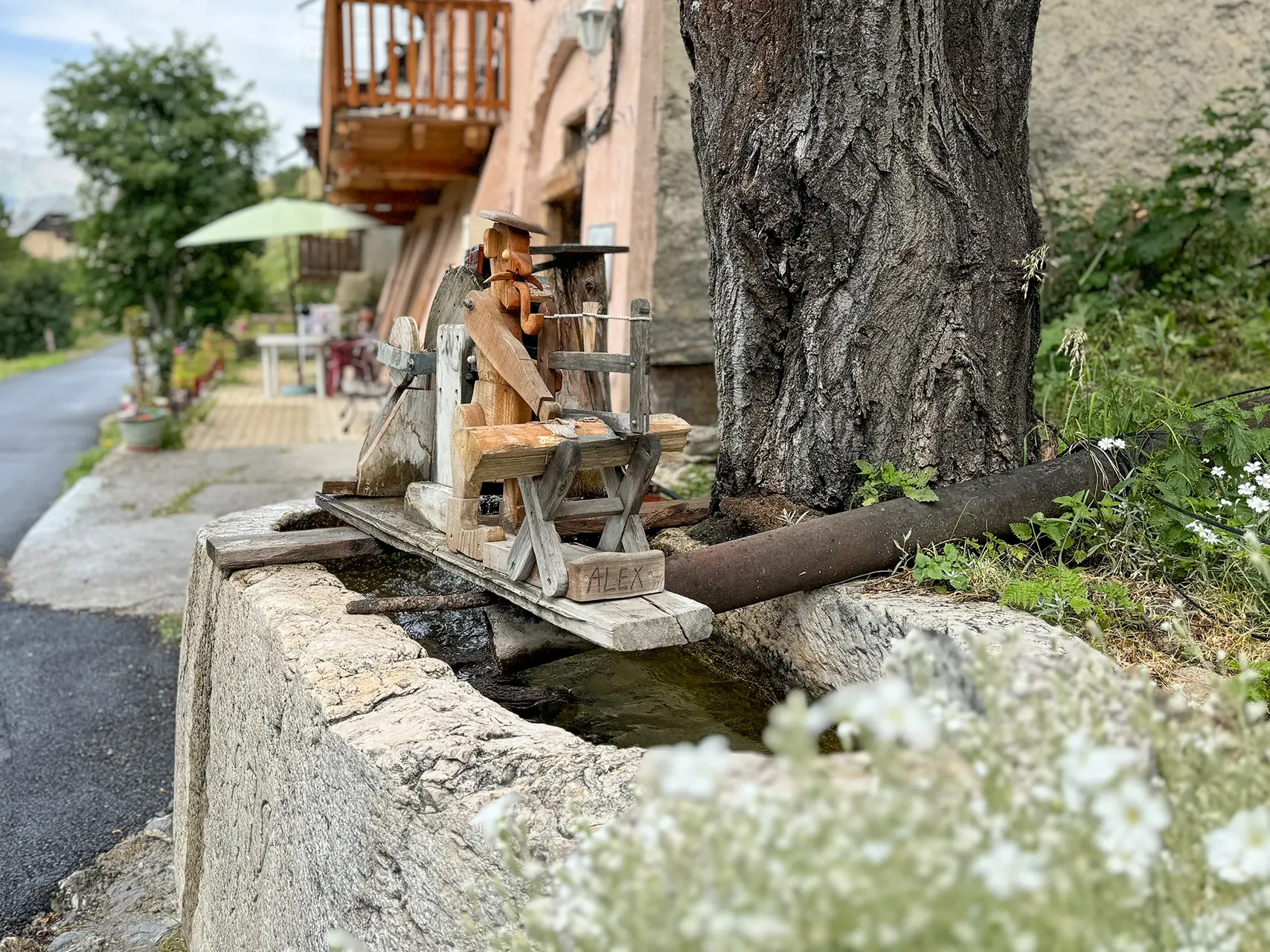 Alex, automate de la fontaine de Fouillouse