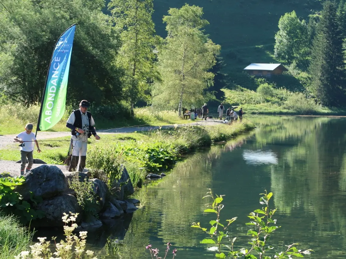 Pêche au lac des Plagnes