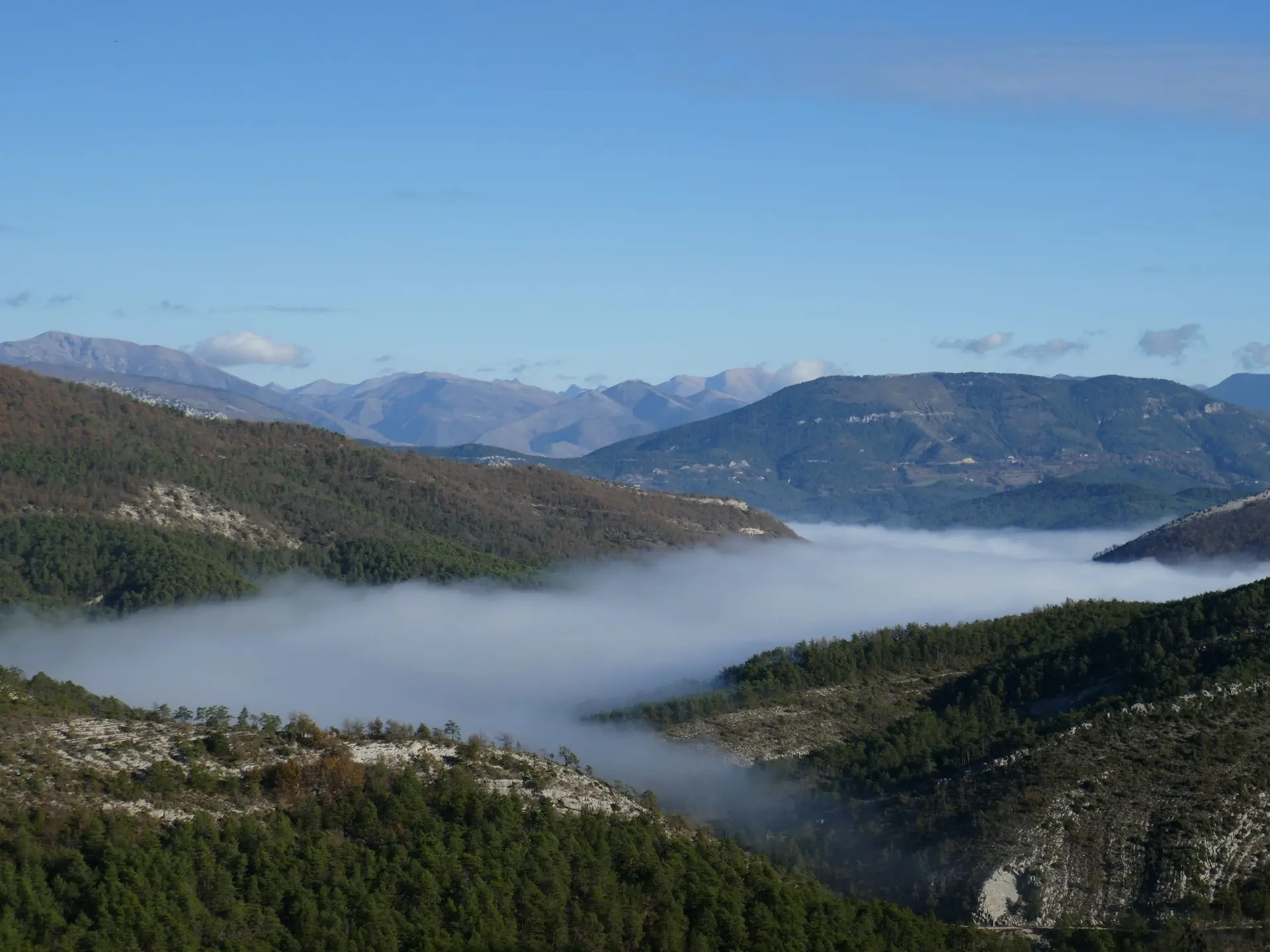 Estéron, panorama vers le Nord