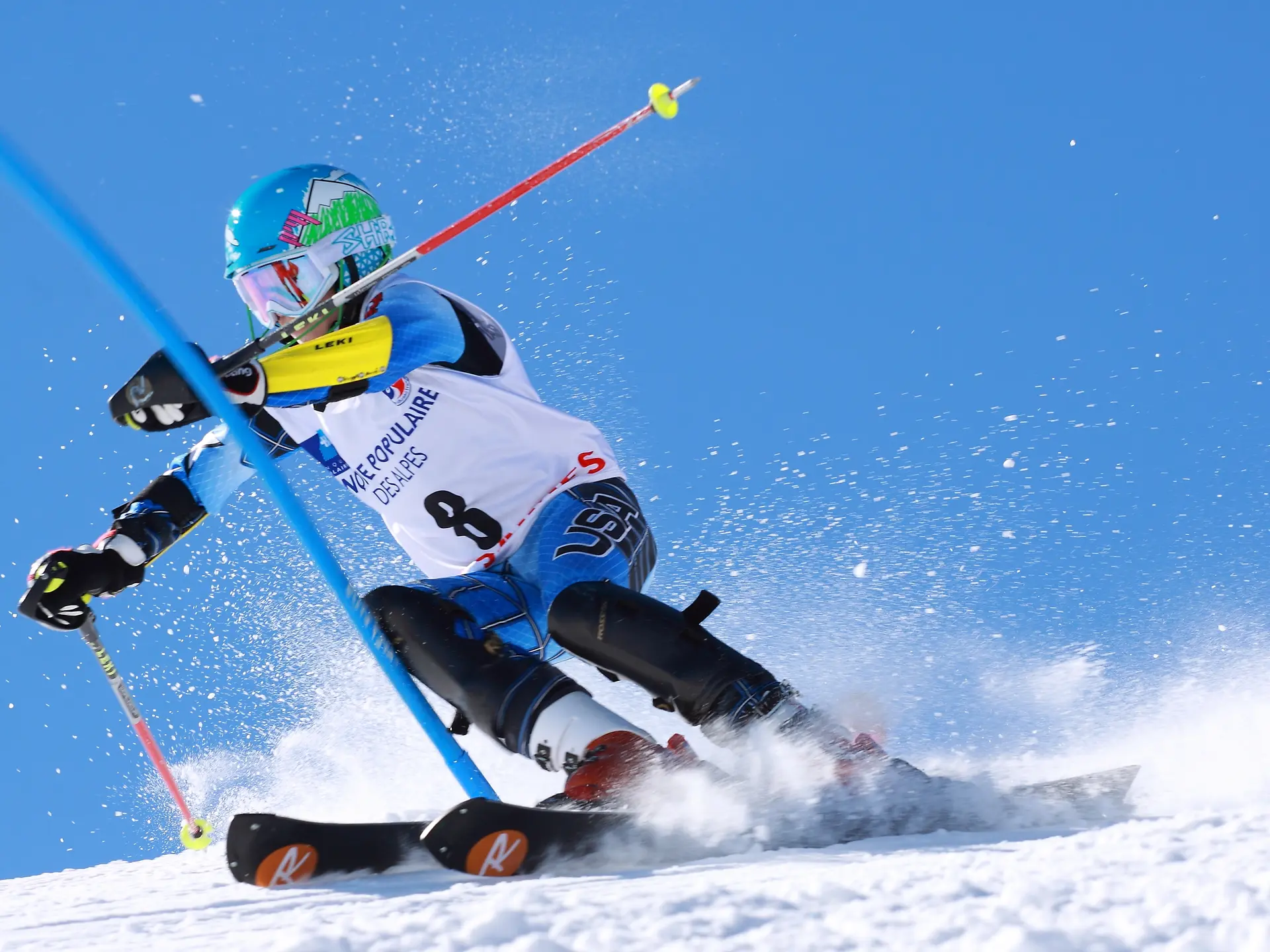 Le Chamois, slalom spécial ESF