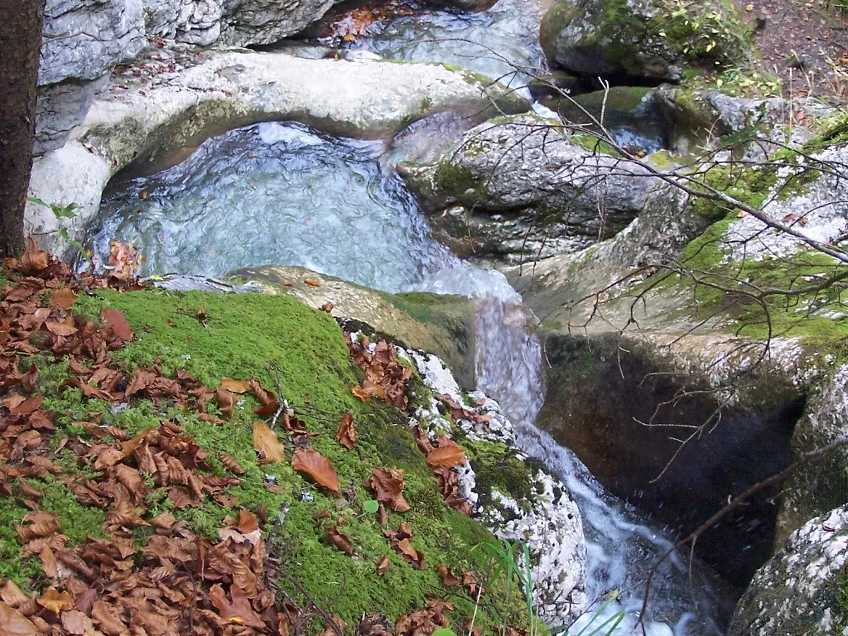 Baignoires des Chartreux au dessus du lac de Vallon