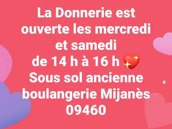 horaires de la donnerie