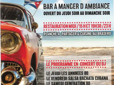Flyer publicitaire Havane Events