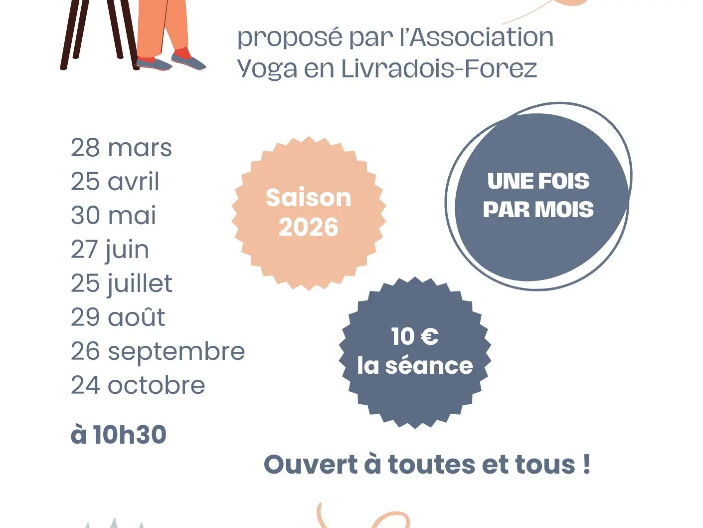 Affiche yoga sur chaise