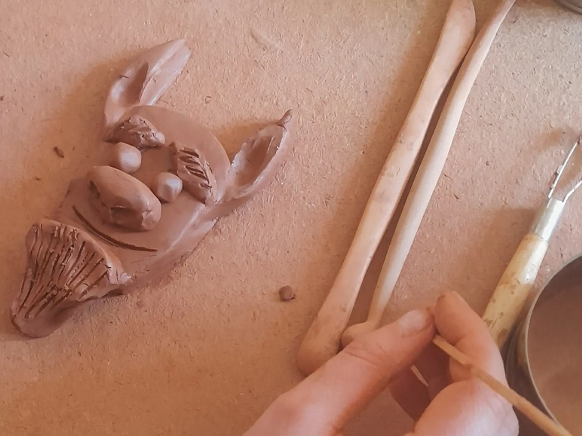Ateliers modelage Tête de satyre_Lezoux