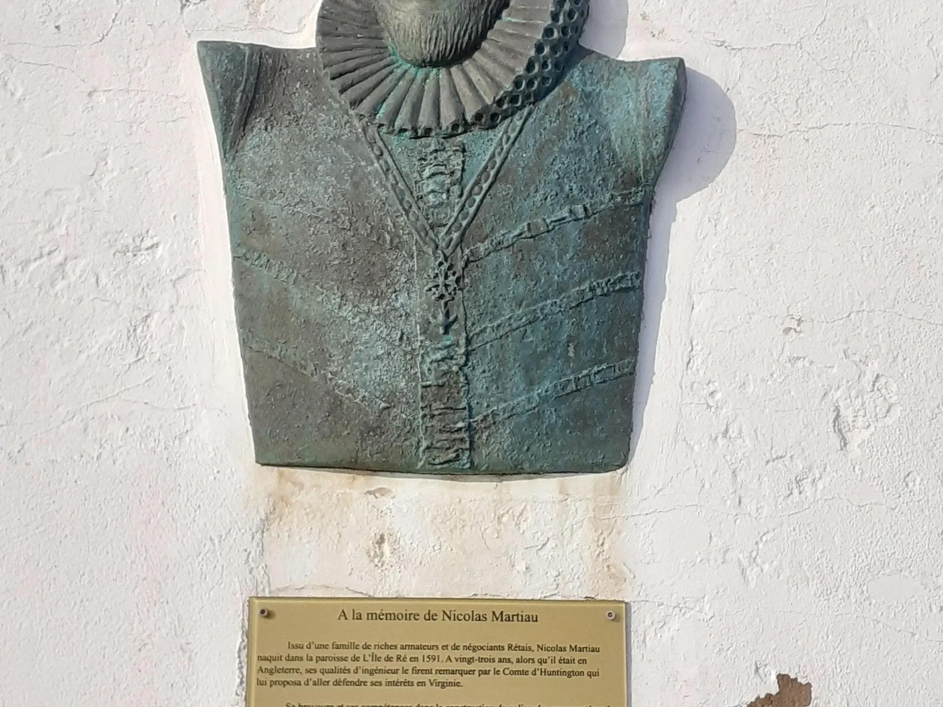 Medallón de Nicolas Martiau