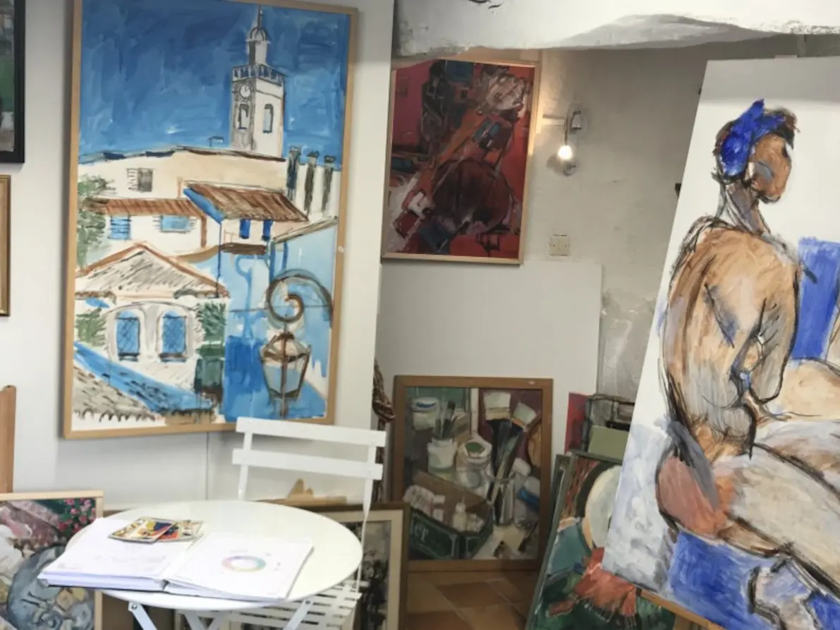 Intérieur atelier Sylvie Mari