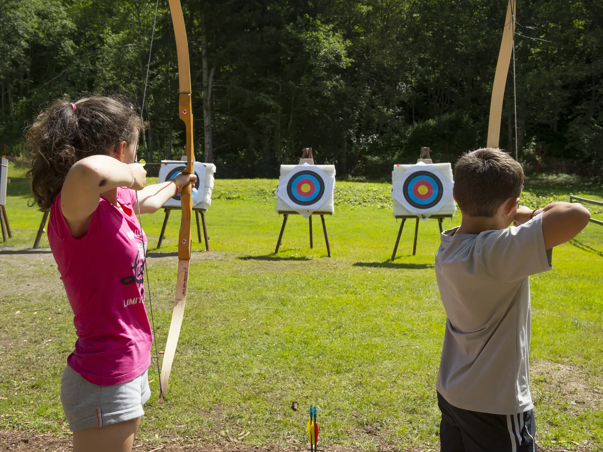Tir à l'arc domaine nordique les Contamines Montjoie