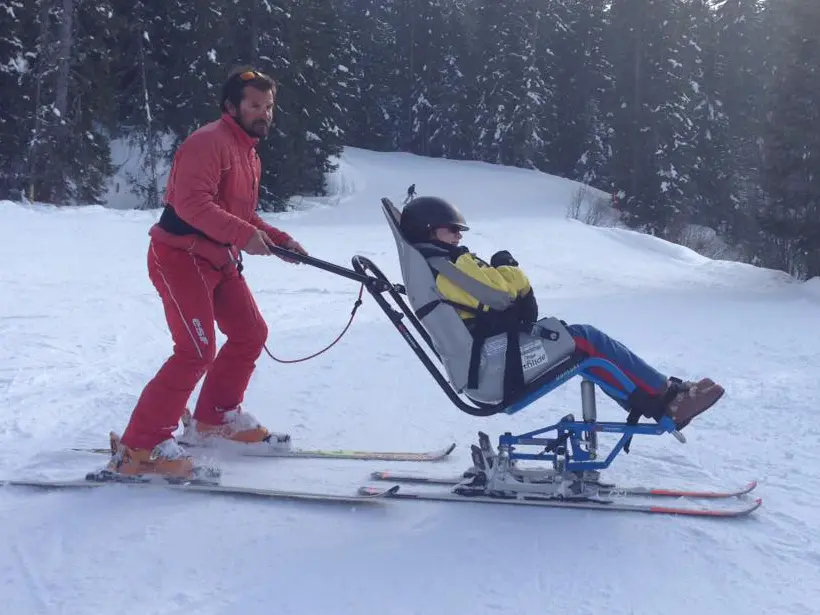 Disabled skiing with the ESF