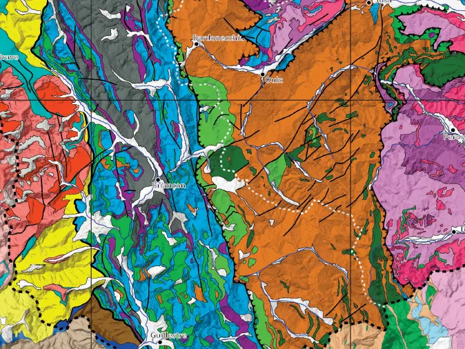 Carte Géologique des Alpes Cottiennes