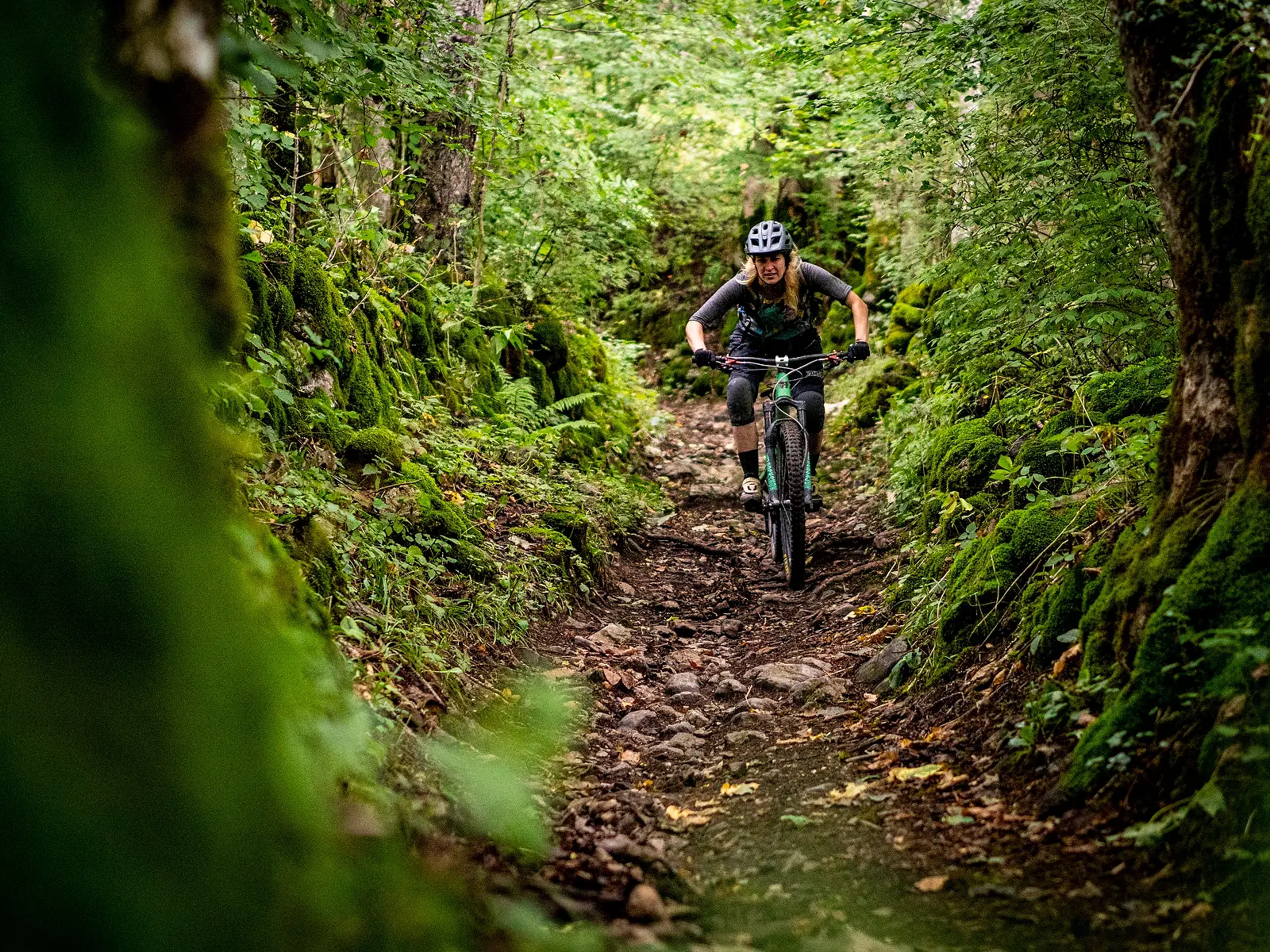 Sortie de ebike dans le brouillard