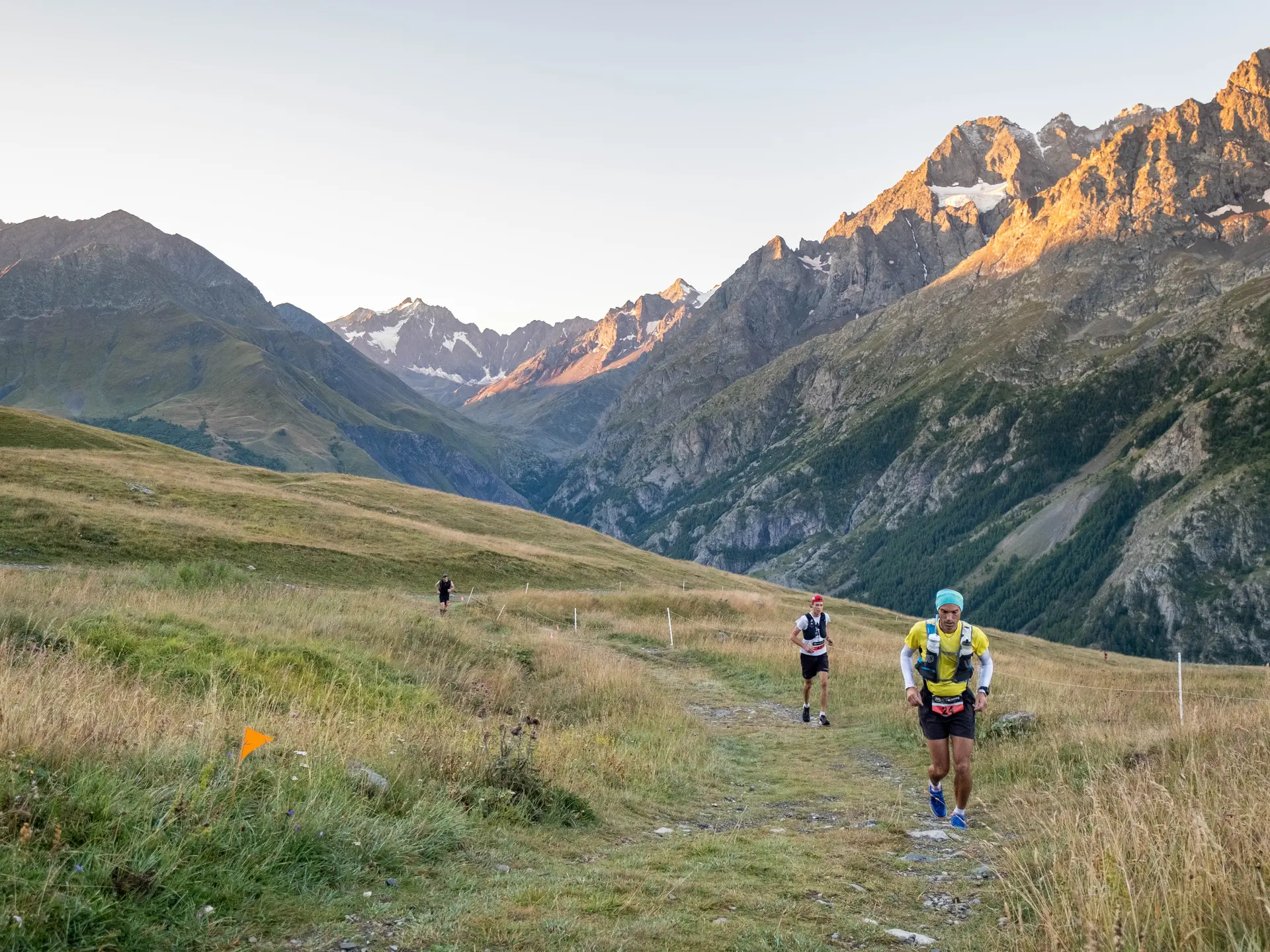 Coureurs au trail de la Meije
